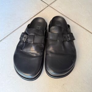 Men's Black Leather Cult Slip-On Shoes | Minimalist | Euro Summer | Old Money